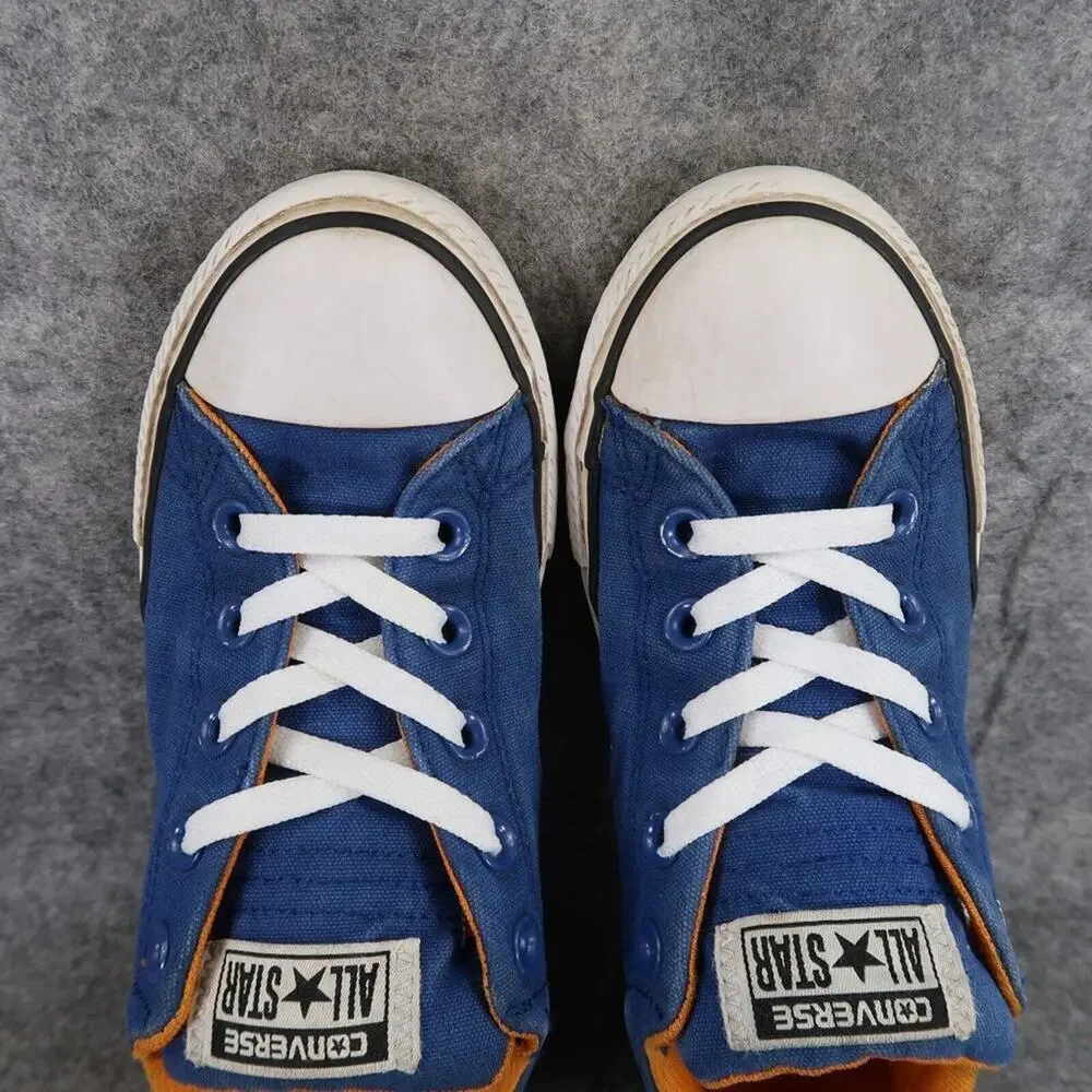 Converse Shoes Kids 3 Sneakers All Star Canvas Casual Blue Lace Up Active Junior